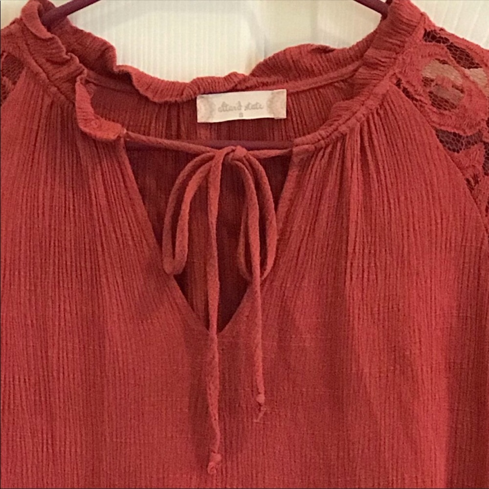 ALTAR’D STATE Peasant/boho tiered lace top - Picture 5 of 10